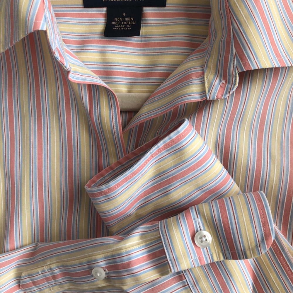 Brooks Brothers Non-Iron Striped Dress Shirt